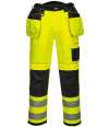 PW1001 T501 Portwest PW3 Hi-Vis Trousers Yellow / Black colour image